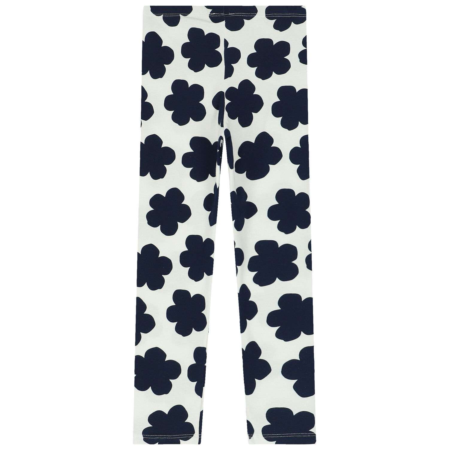 Girls Ivory Boke Flower Leggings, 1, hi-res